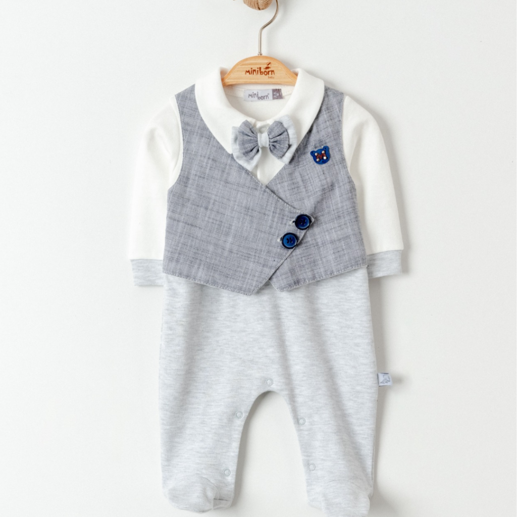 Infant Boys Dressy Gentleman One-Piece Outfit